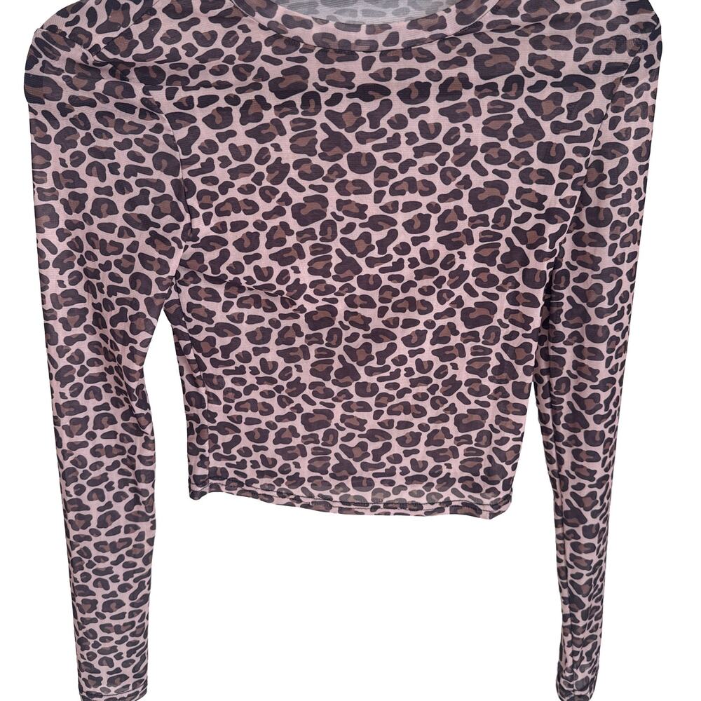 Leopard Long Sleeve Sheer Long Sleeve